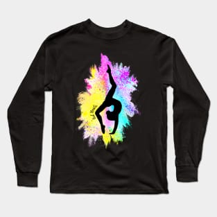 Silhouette Artwork - Gymnast/Dancer Long Sleeve T-Shirt